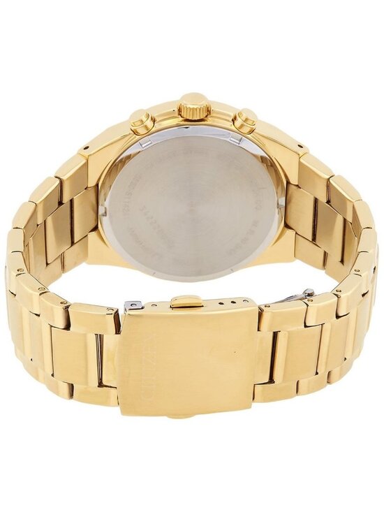 NWT Citizen Chronograph Quartz Gold Dial Men\'s Watch
